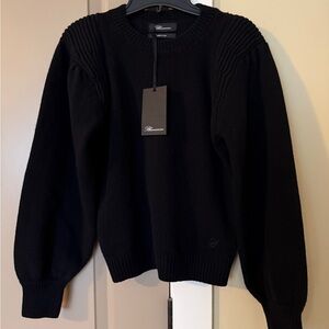 Blumarine Black Wool Sweater M